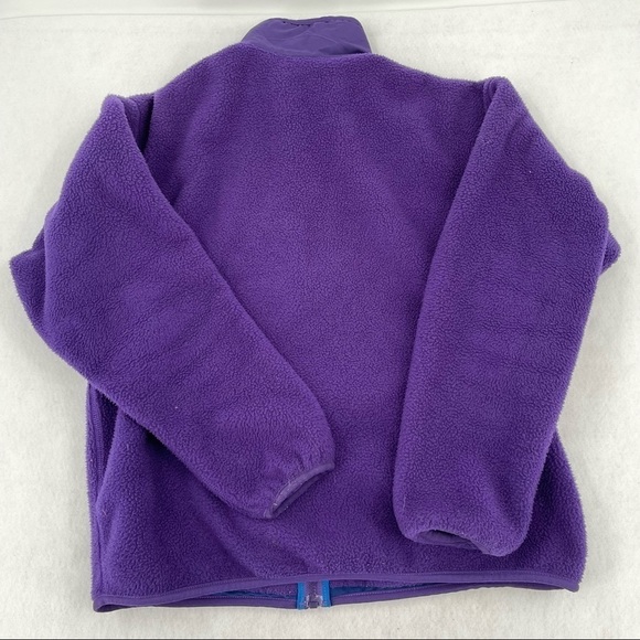 PATAGONIA Vintage Girls Full Zip Purple Fleece Jacket Deep pile size: 14 - Picture 2 of 10